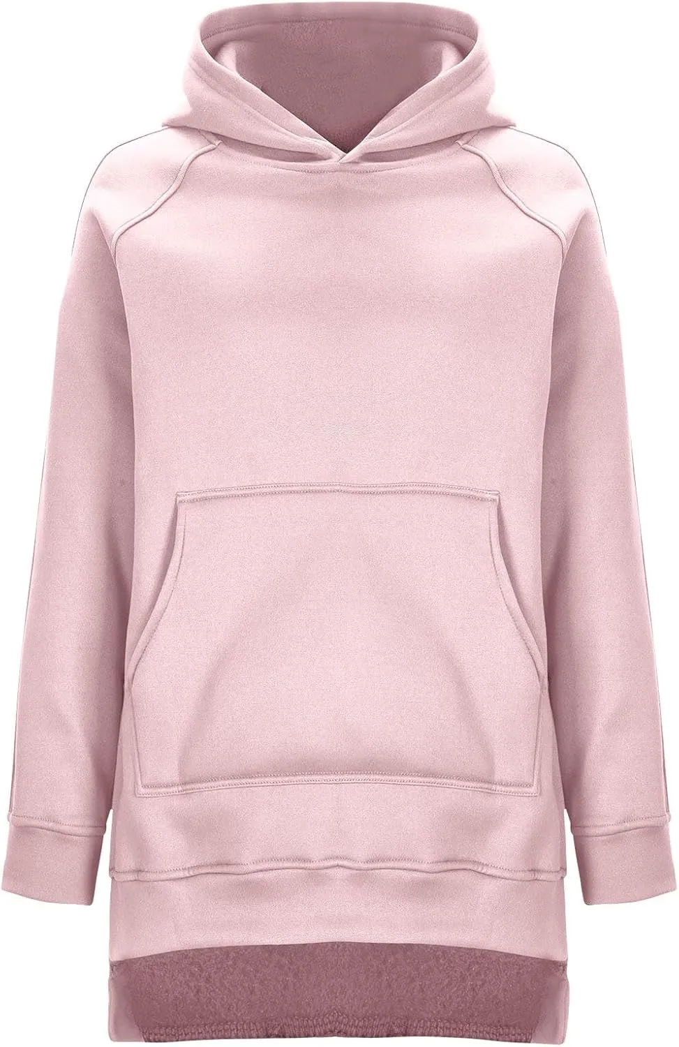 Womens Hoodies Oversized Soild Long Sleeve Pullover Hooded Sweatshirt Casual Loose Outfits 2024 Fall Clothes
