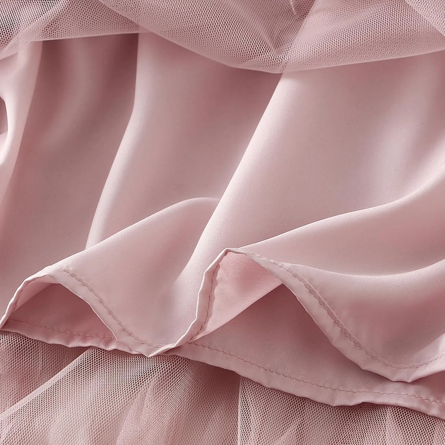 Women's Midi Wave Wrinkled Tutu Skirt A-Line Elastic Waist Flared Pleated Skirt Chic Beach Party Tulle Skirts