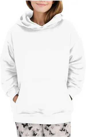Women's Oversized Hooded Sweatshirt 2024 Fall Fashion Long Sleeve Casual Hoodies Pullover Tops with Pocket