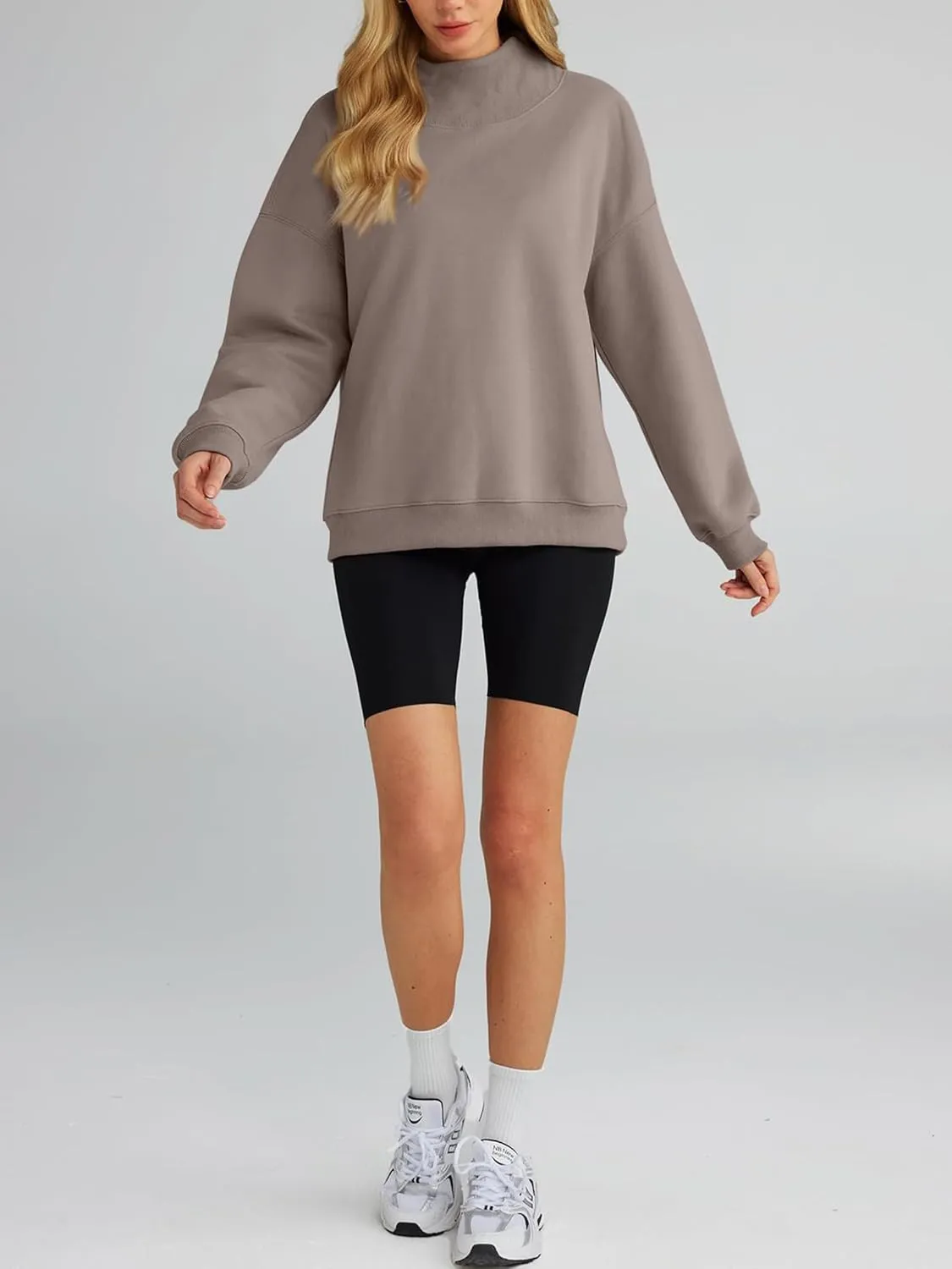 Womens Oversized Sweatshirts Turtleneck Pullover Long Sleeve Hoodies Tops - Fall Outfits 2024 Clothes
