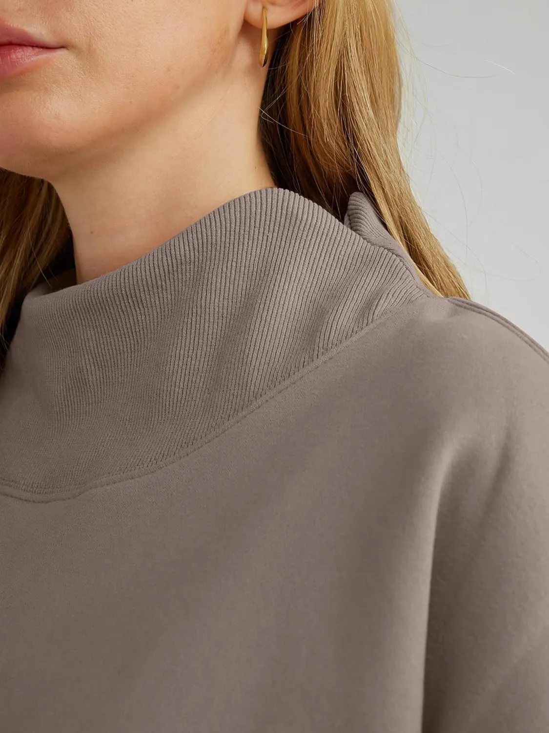 Womens Oversized Sweatshirts Turtleneck Pullover Long Sleeve Hoodies Tops - Fall Outfits 2024 Clothes