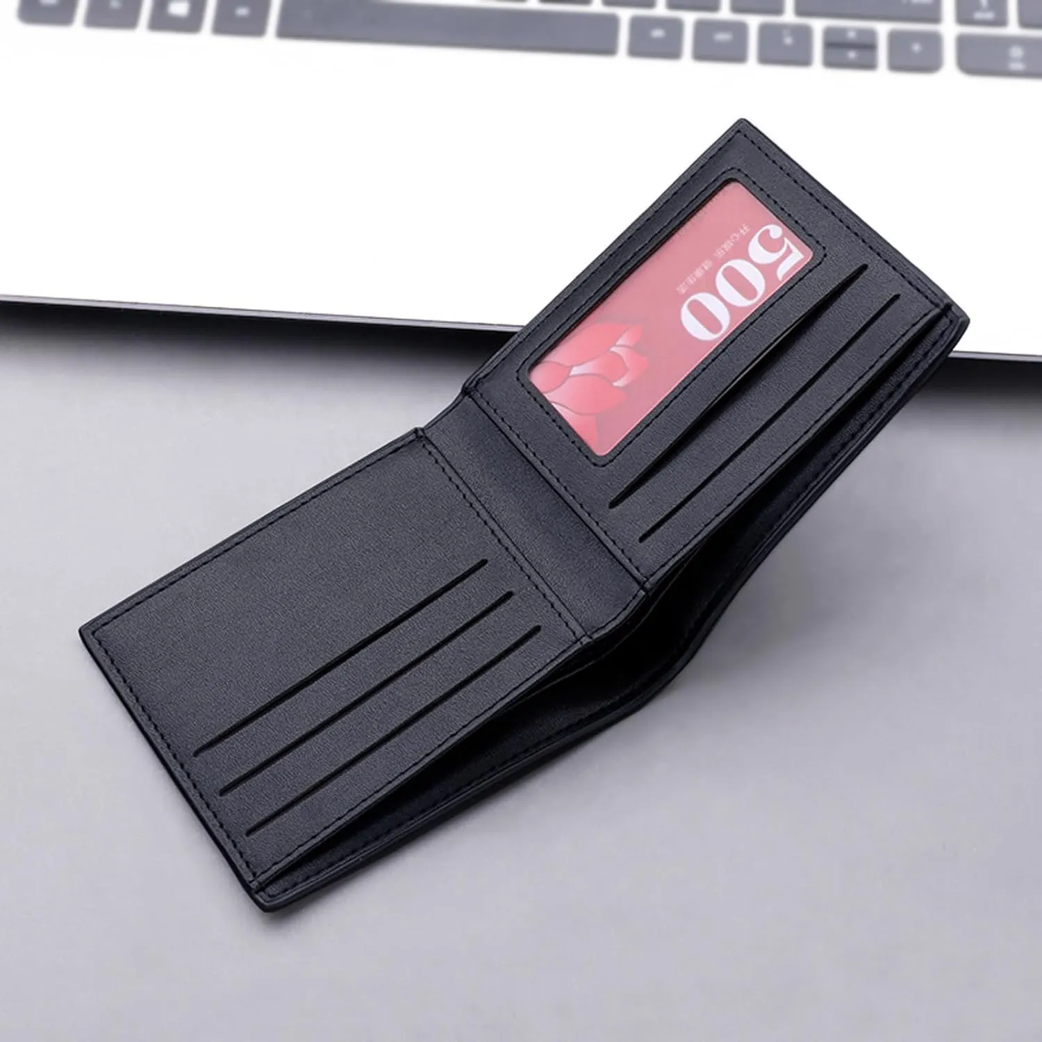Women's Wallet Large Capacity Double Zip Ladies Card Phone Holder RFID Blocking Wristlet Leather Women's Polished Mini Trifold Wallet