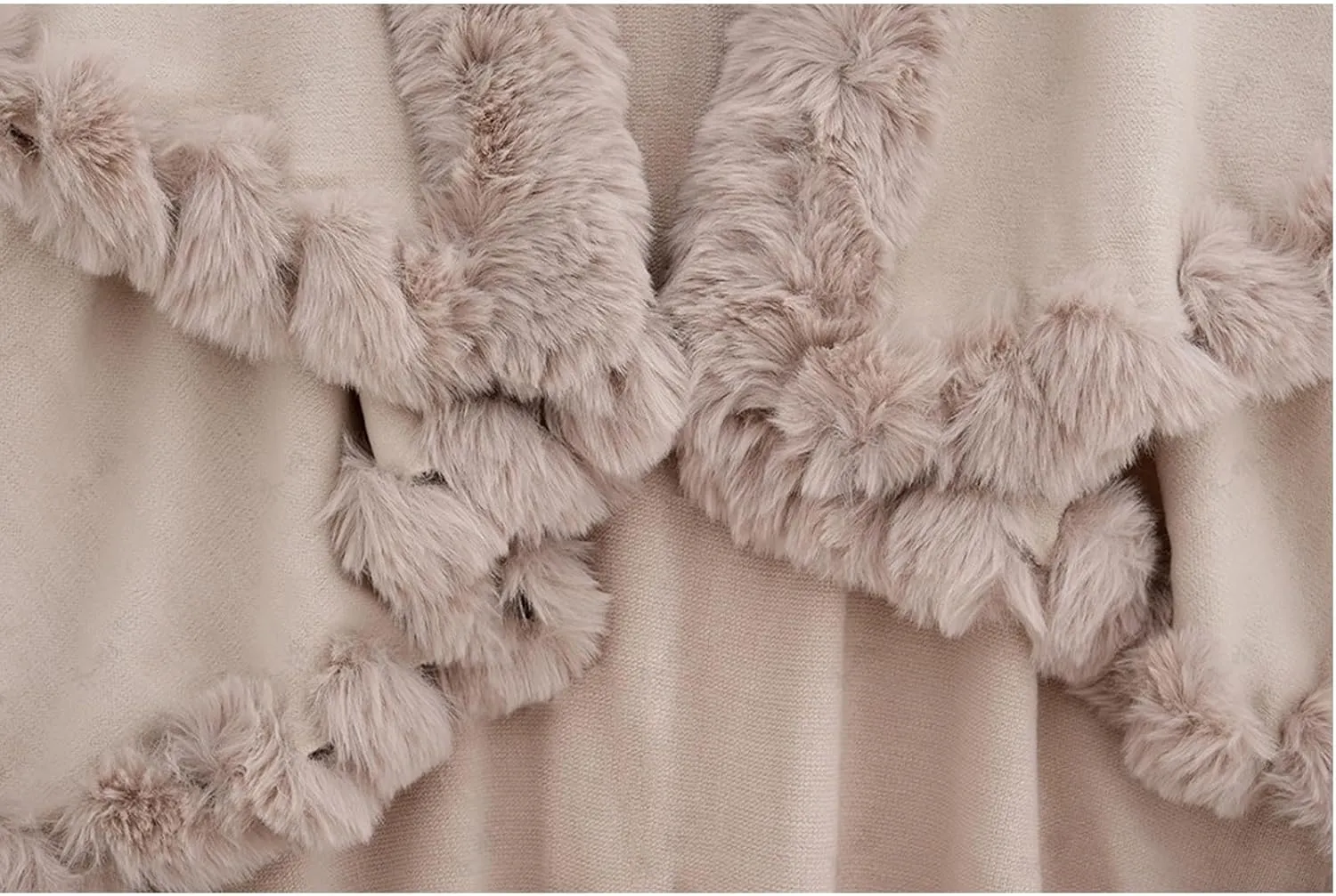 Women's Winter Faux Fur Collar Shawl Coat Wedding Bride Cloak Cape Shawl for Evening Party