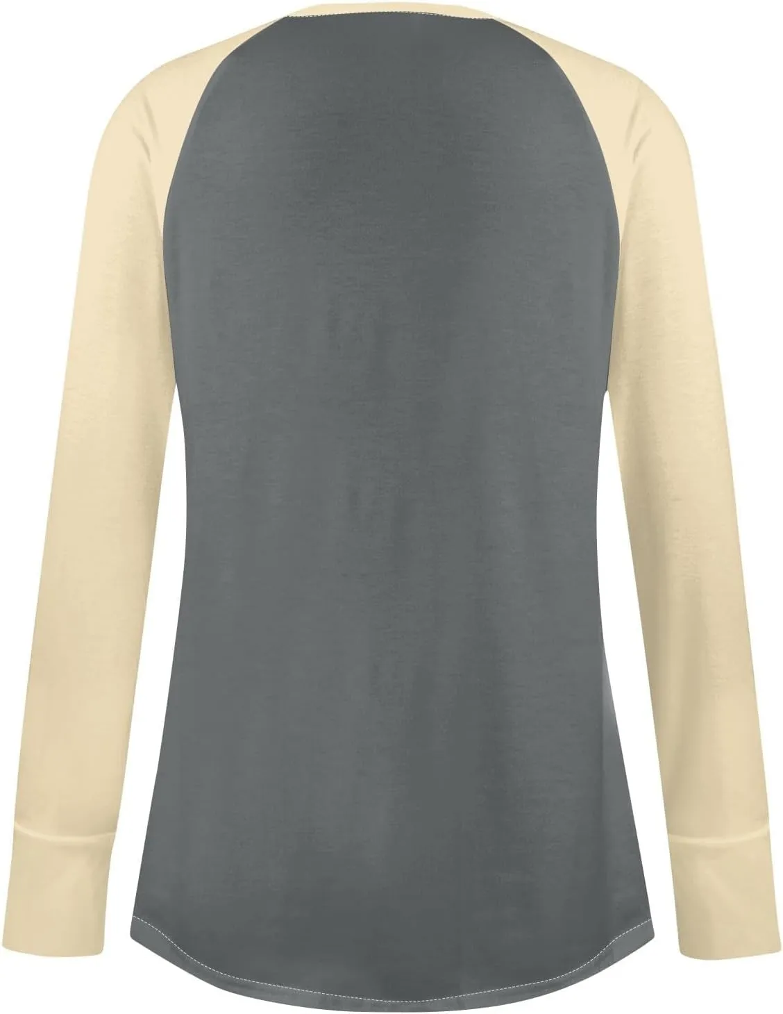 ZDRZK Oversized Sweatshirt For Women Color Block Long Sleeve Thumb Hole Pullover Tops Crewneck Casual Lightweight Shirts