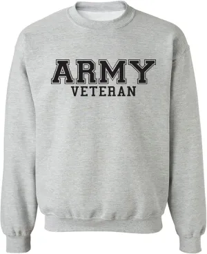 zerogravitee Army Veteran Black logo Military Style PT Crewneck Sweatshirt