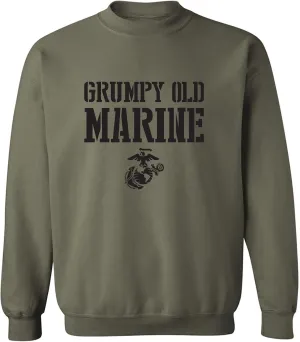 zerogravitee Grumpy Old Marine Crewneck Sweatshirt