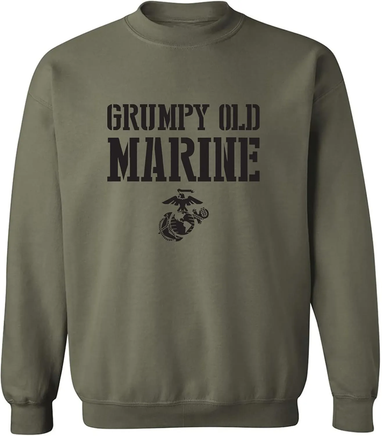 zerogravitee Grumpy Old Marine Crewneck Sweatshirt
