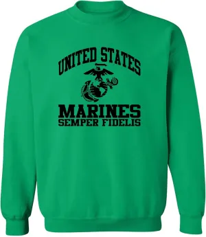 zerogravitee US Marines Semper Fidelis Crewneck Sweatshirt